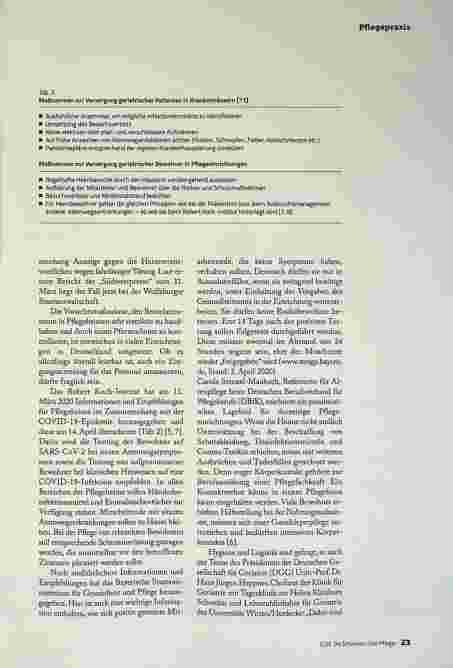 Vorschauseite 6: COVID-19 in der Altenpflege