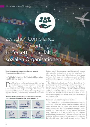 Vorschauseite 1: Zwischen Compliance und Verantwortung: Lieferkettensorgfalt in sozialen Organisationen