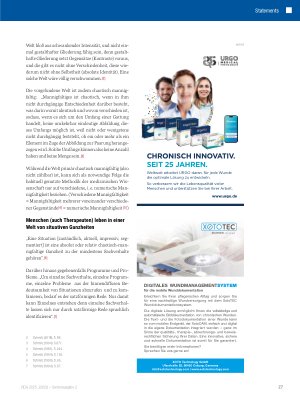 Vorschauseite 2: Bedarf es einer evidenzbasierten Wundbehandlung?