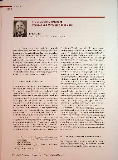 Vorschauseite 2: Die Trias der Pflegebegutachtung: Pflegebedarfsfeststellung, Pflegequalität und Pflegestandards