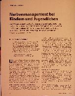 Vorschauseite 1: Narbenmanagement bei Kindern und Jugendlichen