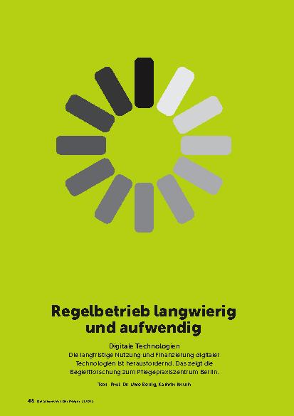 Vorschauseite 1: Regelbetrieb langwierig und aufwendig