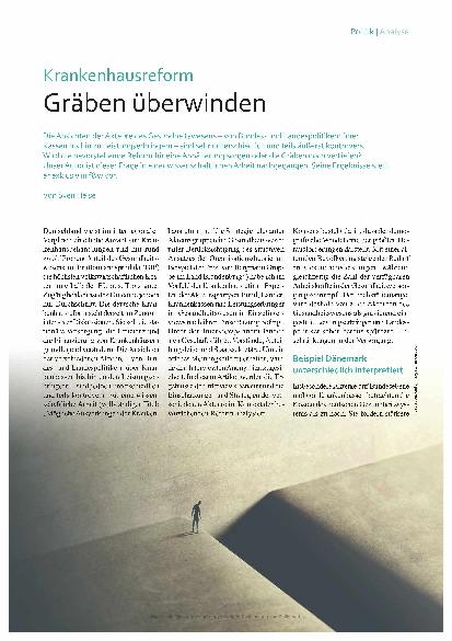 Vorschauseite 1: Krankenhausreform: Gräben überwinden