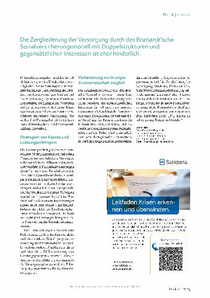 Vorschauseite 3: Krankenhausreform: Gräben überwinden
