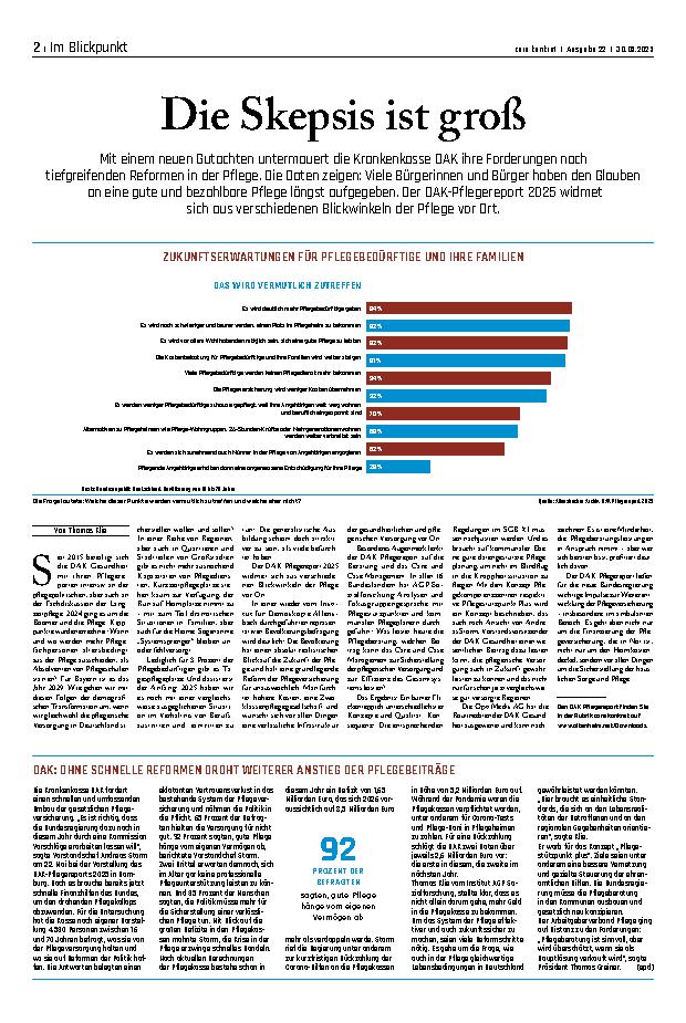 Vorschauseite 1: Die Skepsis ist groß.