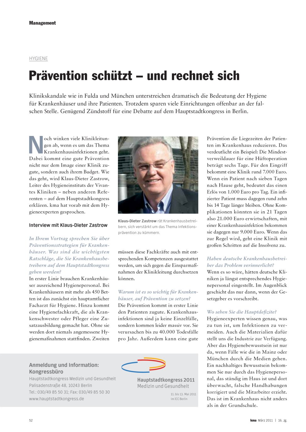 Vorschauseite 1: Prävention schützt – und rechnet sich