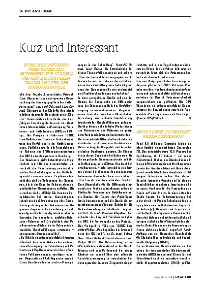Vorschauseite 1: Kurz und Interessant