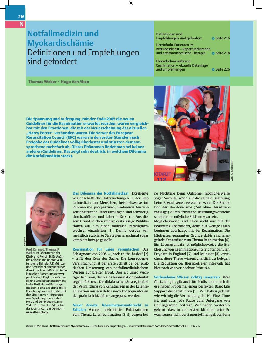 Vorschauseite 1: Definitionen und Empfehlungen sind gefordert