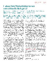 Vorschauseite 1: Haben Ihre Weiterbildenden eine aktuelle Befugnis?