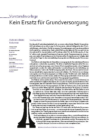 Vorschauseite 1: Kein Ersatz für Grundversorgung