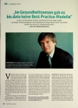 Vorschauseite 1: „Im Gesundheitswesen gab es bis dato keine Best-Practice-Modelle.“