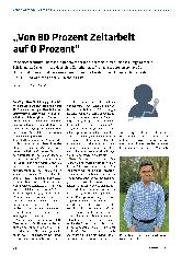 Vorschauseite 1: "Von 80 Prozent Zeitarbeit auf 0 Prozent"