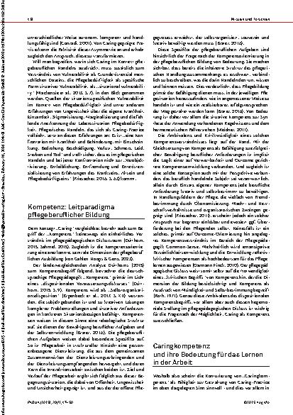 Vorschauseite 2: Caringkompetenz Fürsorge als expliziter Gegenstand pflegeberuflichen Lernens im Betrieb