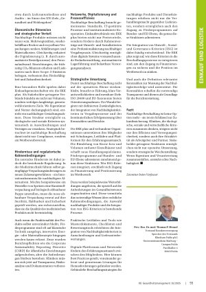 Vorschauseite 2: Nachhaltiges Beschaffungsmanagement im Krankenhaus Balance zwischen Versorgung, Verantwortung und Effizienz