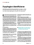 Vorschauseite 1: Dysphagien identifizieren