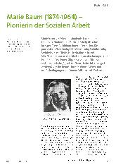 Vorschauseite 1: Marie Baum (1874-1964) - Pionierin der Sozialen Arbeit