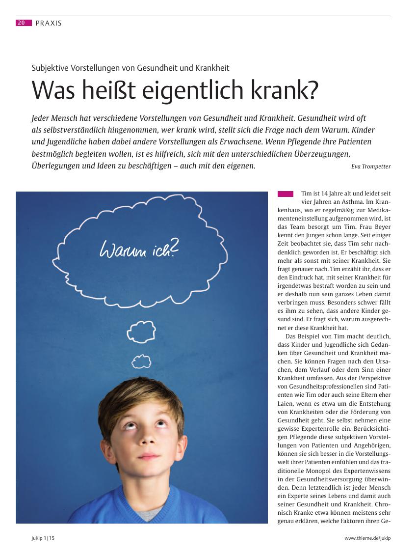 Vorschauseite 1: Was heißt eigentlich krank?