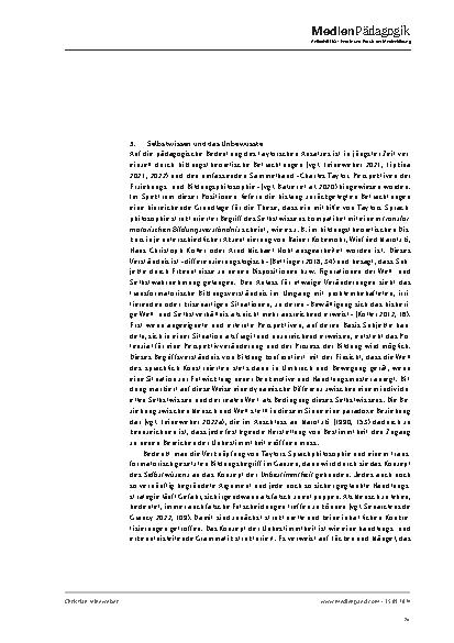 Vorschauseite 6: Die Transformation des Unbewussten Selbstwissens unter den Bedingungen der Digitalität