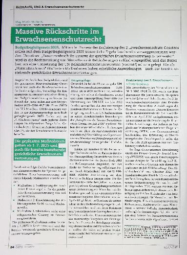 Vorschauseite 4: Wie kann eine betroffene Person eine gesetzliche Erwachsenenvertretung | „beseitigen“?