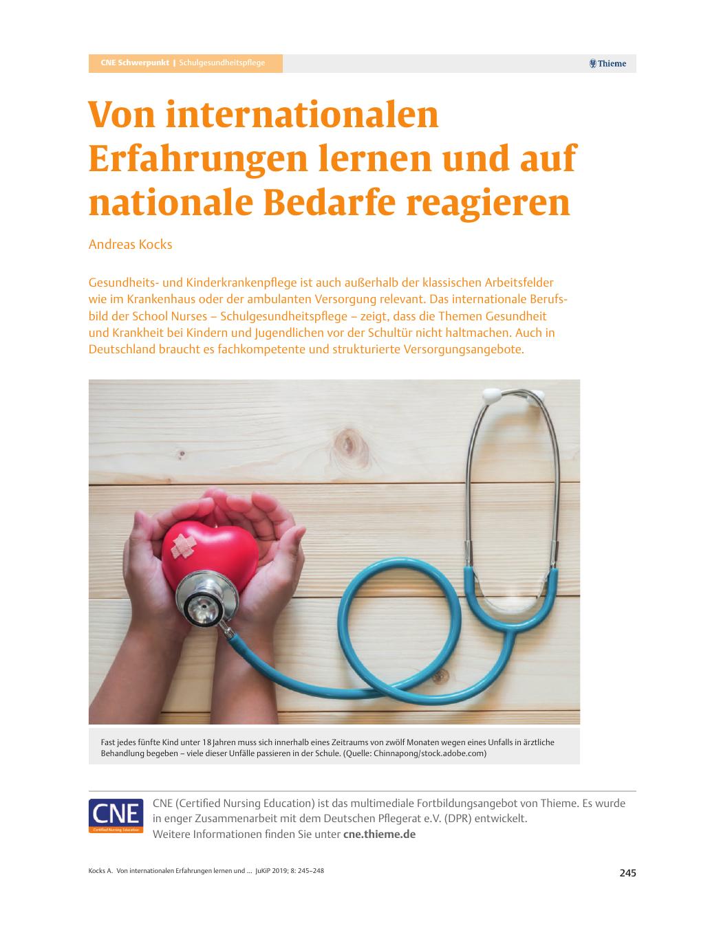 Vorschauseite 1: Von internationalen Erfahrungen lernen und auf nationale Bedarfe reagieren