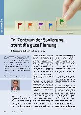 Vorschauseite 1: Im Zentrum der Sanierung steht die gute Planung.