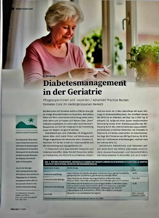 Vorschauseite 1: Diabetesmanagement in der Geriatrie