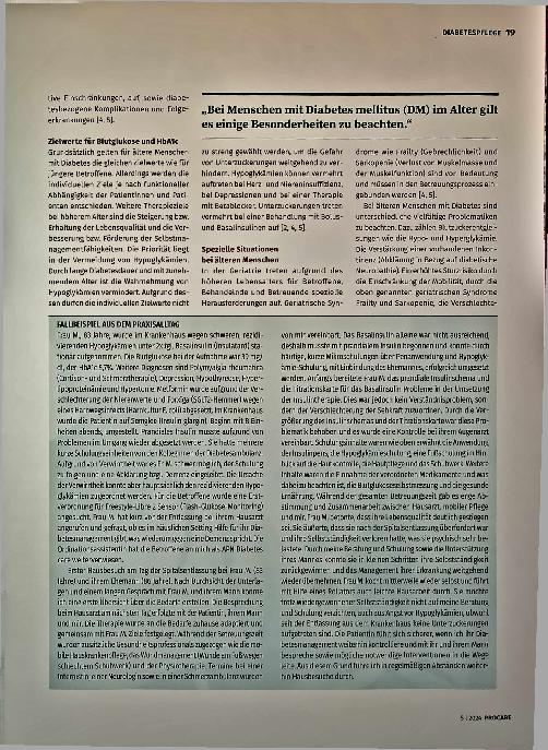 Vorschauseite 2: Diabetesmanagement in der Geriatrie