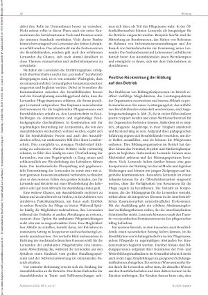 Vorschauseite 3: Berufsbildung im Spitex-Bereich Herausforderungen und Chancen