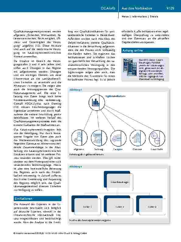 Vorschauseite 5: Katastrophenmedizin und Qualitätsmanagement – Versorgungsforschung auf einer neuen Ebene
