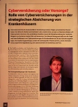 Vorschauseite 1: Cyberversicherung oder Vorsorge? Rolle von Cyberversicherungen in der strategischen Absicherung von Krankenhäusern