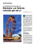 Vorschauseite 1: Ein ereignisreicher Herbst liegt hinter uns: Mitarbeiterund Patientensicherheit geht alle an.