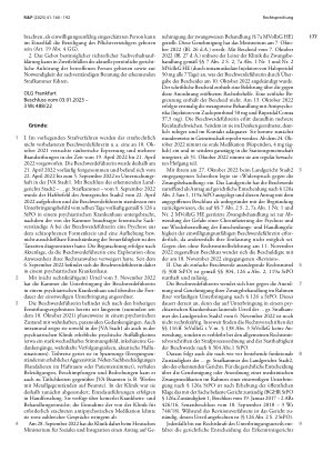 Vorschauseite 2: Verfahrensrechtliche Anforderungen an Entscheidung über Zwangsmedikation in vorläufiger Unterbringung