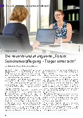 Vorschauseite 1: Die neue Veranstaltungsreihe „Forum Seniorenverpflegung – Träger unter sich! “