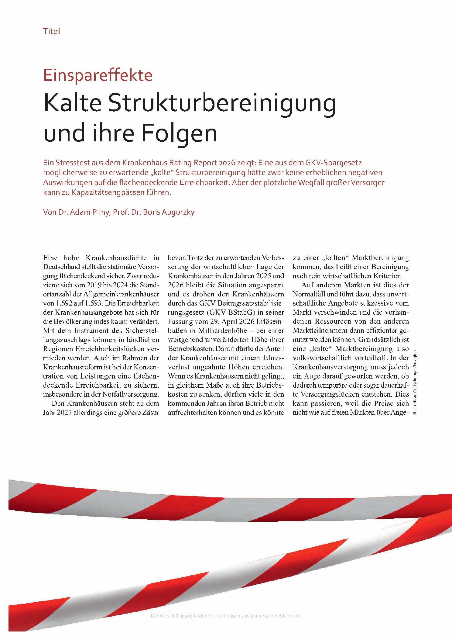 Vorschauseite 1: Einspareffekte: Kalte Strukturbereinigung und ihre Folgen