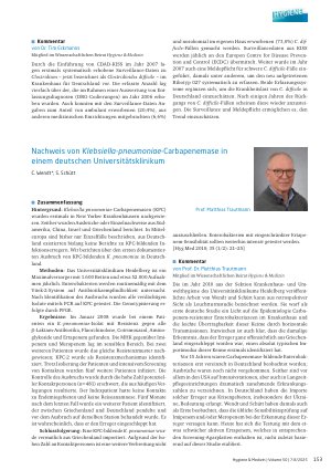 Vorschauseite 4: Surveillance Kontrolle des epidemischen Auftretens eines multi resistenten Acinetobacter baumannii-Stamms