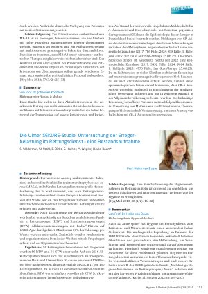 Vorschauseite 6: Surveillance Kontrolle des epidemischen Auftretens eines multi resistenten Acinetobacter baumannii-Stamms