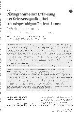 Vorschauseite 1: Piktogramme zur Erfassung der Schmerzqualität bei fremdsprachigen Patientinnen