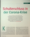 Vorschauseite 1: Schulterschluss in der Corona-Krise