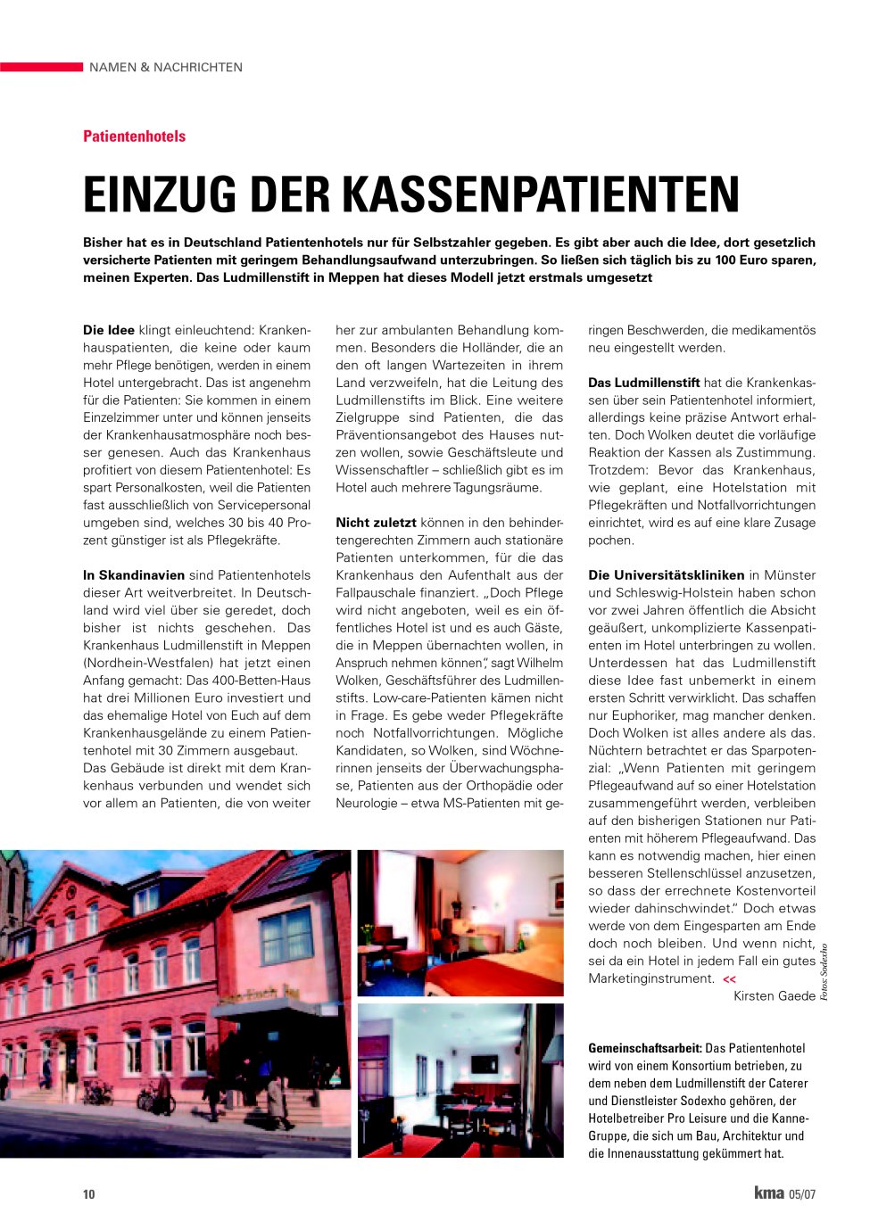 Vorschauseite 1: Einzug der Kassenpatienten