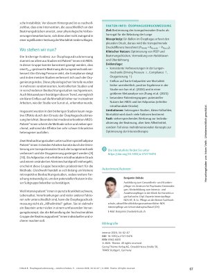Vorschauseite 6: Ösophagusdruckmessung – zwischen Evidenz, Potenzial und Zurückhaltung