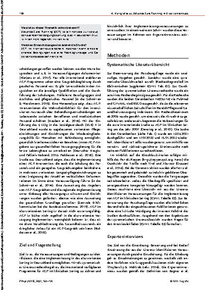 Vorschauseite 2: Advance Care Planning im Akutkrankenhaus Eine qualitative Analyse der Bedingungen und Voraussetzungen