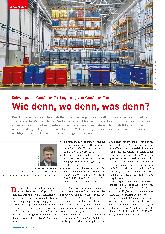 Vorschauseite 1: Schwerpunkt Gefahrstoffe: Lagerung von Gefahrstoffen. Wie denn, wo denn, was denn?
