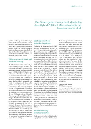 Vorschauseite 3: Hybrid-DRG in der Kardiologie Übungsfeld der Reformer
