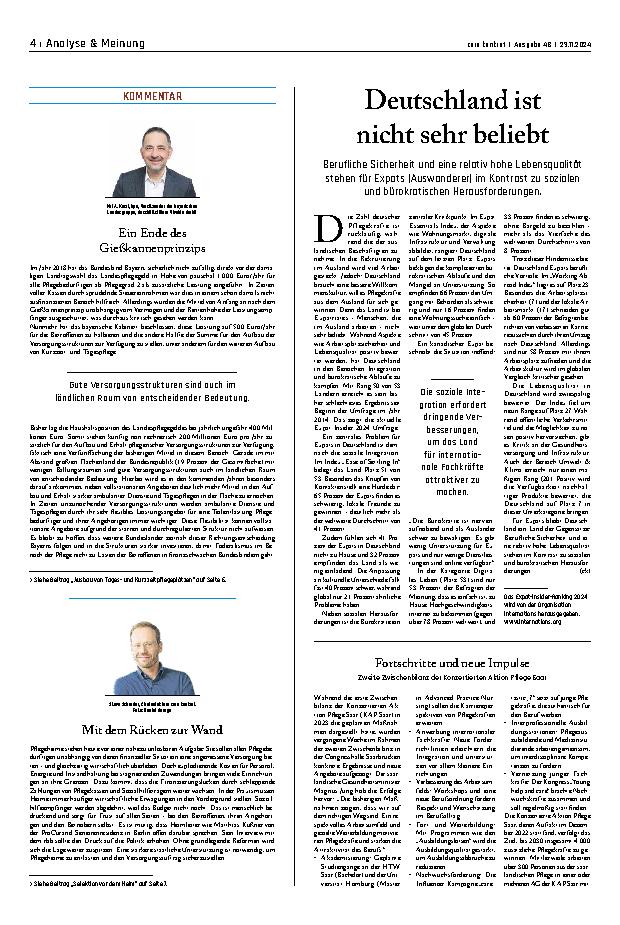 Vorschauseite 1: Deutschland ist nicht sehr beliebt.