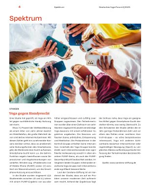 Vorschauseite 1: Yoga gegen Handysucht