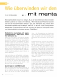 Vorschauseite 1: Wie überwinden wir den inneren Schweinehund? Mit mentaler Intelligenz!