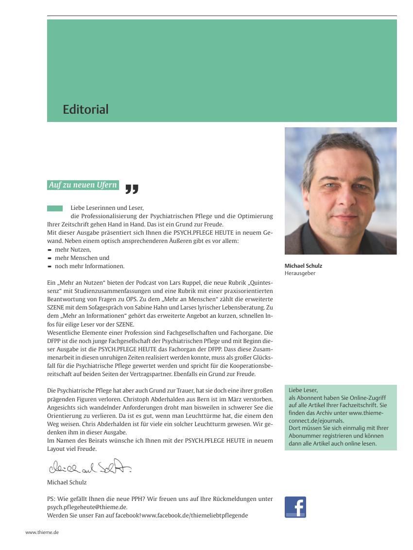Vorschauseite 1: Editorial