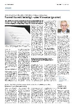 Vorschauseite 1: Formell korrekt beteiligt – aber Hinweise ignoriert