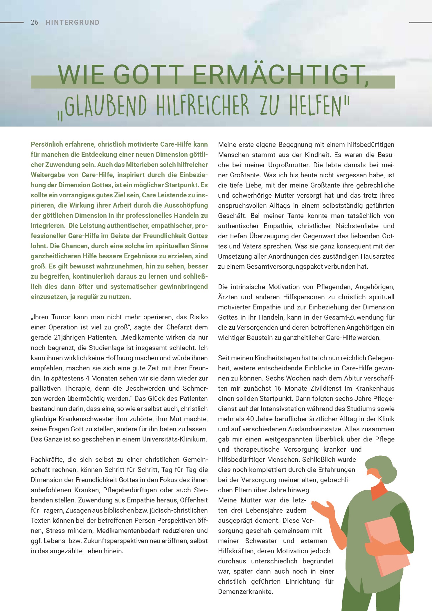 Vorschauseite 1: Wie Gott ermächtigt, „glaubend hilfreicher zu helfen“