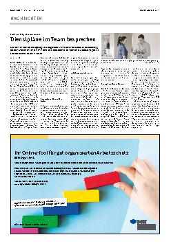Vorschauseite 1: Dienstpläne im Team besprechen